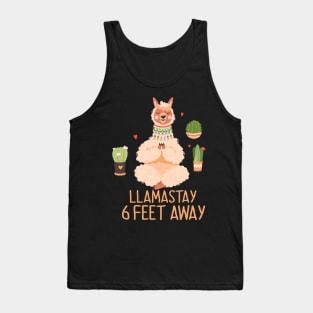 Llamastay 6 Feet Away Tank Top